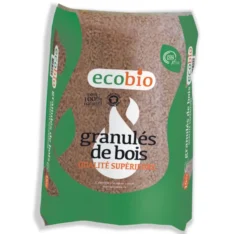 Ecobio – 1 palette granulés de bois de 66 sacs de 15 kg